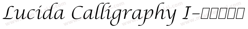 Lucida Calligraphy I字体转换